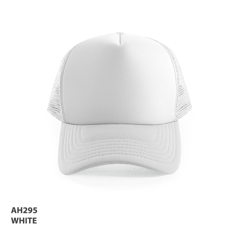 white trucker cap