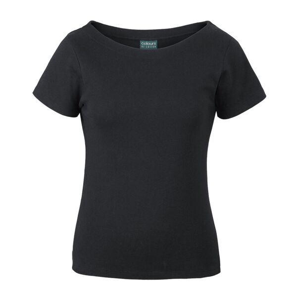 C OF C  LADIES S/S BOAT NECK TEE Thumbnail