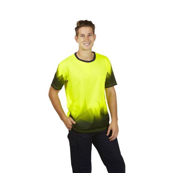 BlueWhale Triangular Sublimation Hi Vis T-Shirt  T85 Triangular Sublimation Hi Vis T-Shirt  Thumbnail