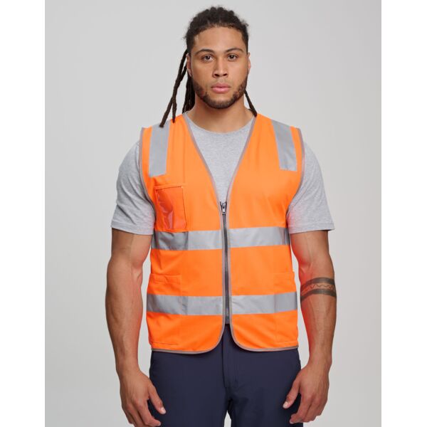 Shiny SW04 Unisex Hi-Vis Safety Vest with ID & Utility Pockets Orange SW04 SW04 Unisex Hi-Vis Safety Vest with ID & Utility Pockets Orange Thumbnail