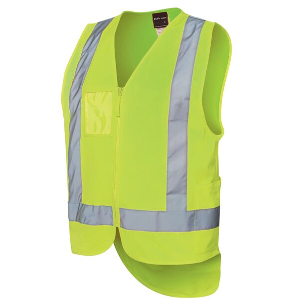 JB's wear Hi Vis Zip Drop Tail (D+N) Vest 6DNDV Hi Vis Zip Drop Tail (D+N) Vest Thumbnail