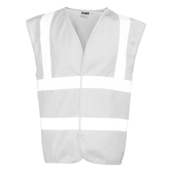 White Hi-Vis Vest Day/Night - ALWAYS IN STOCK! CSV-056 White Hi-Vis Vest Day/Night - ALWAYS IN STOCK! Thumbnail