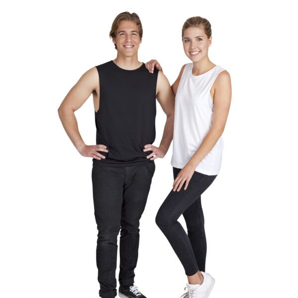 100% combed cotton sleeveless tee Thumbnail