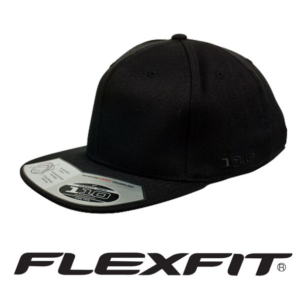 Flexfit by Yupoong 110 Flat Peak Snapback Cap 110F 110 Flat Peak Snapback Cap Thumbnail