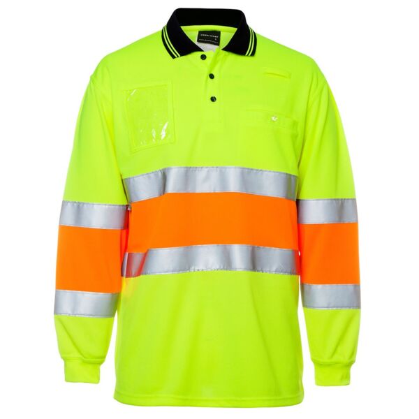 JB's wear HI VIS BIO MOTION (D+N) L/S POLO WITH REFLECTIVE TAPE 6QTDP HI VIS BIO MOTION (D+N) L/S POLO WITH REFLECTIVE TAPE Thumbnail