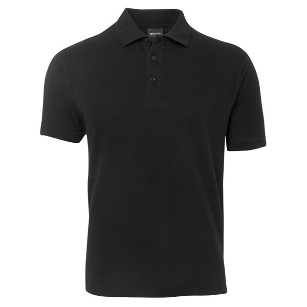 JB's Pique Polo Black Thumbnail