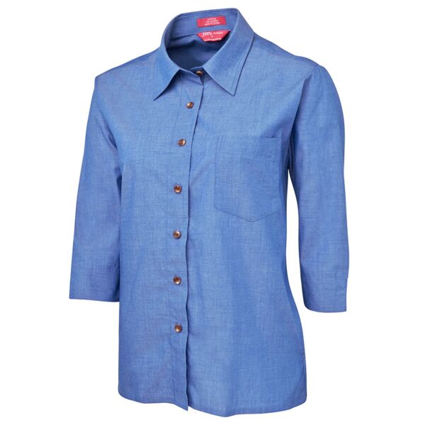 JB's wear JB's Ladies 3/4 Indigo Shirt  4LICT JB's Ladies 3/4 Indigo Shirt  Thumbnail