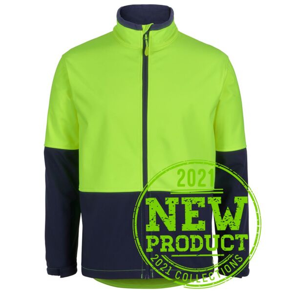 JB's wear HI VIS WATER RESIST SOFTSHELL JACKET 6HRJ HI VIS WATER RESIST SOFTSHELL JACKET Thumbnail